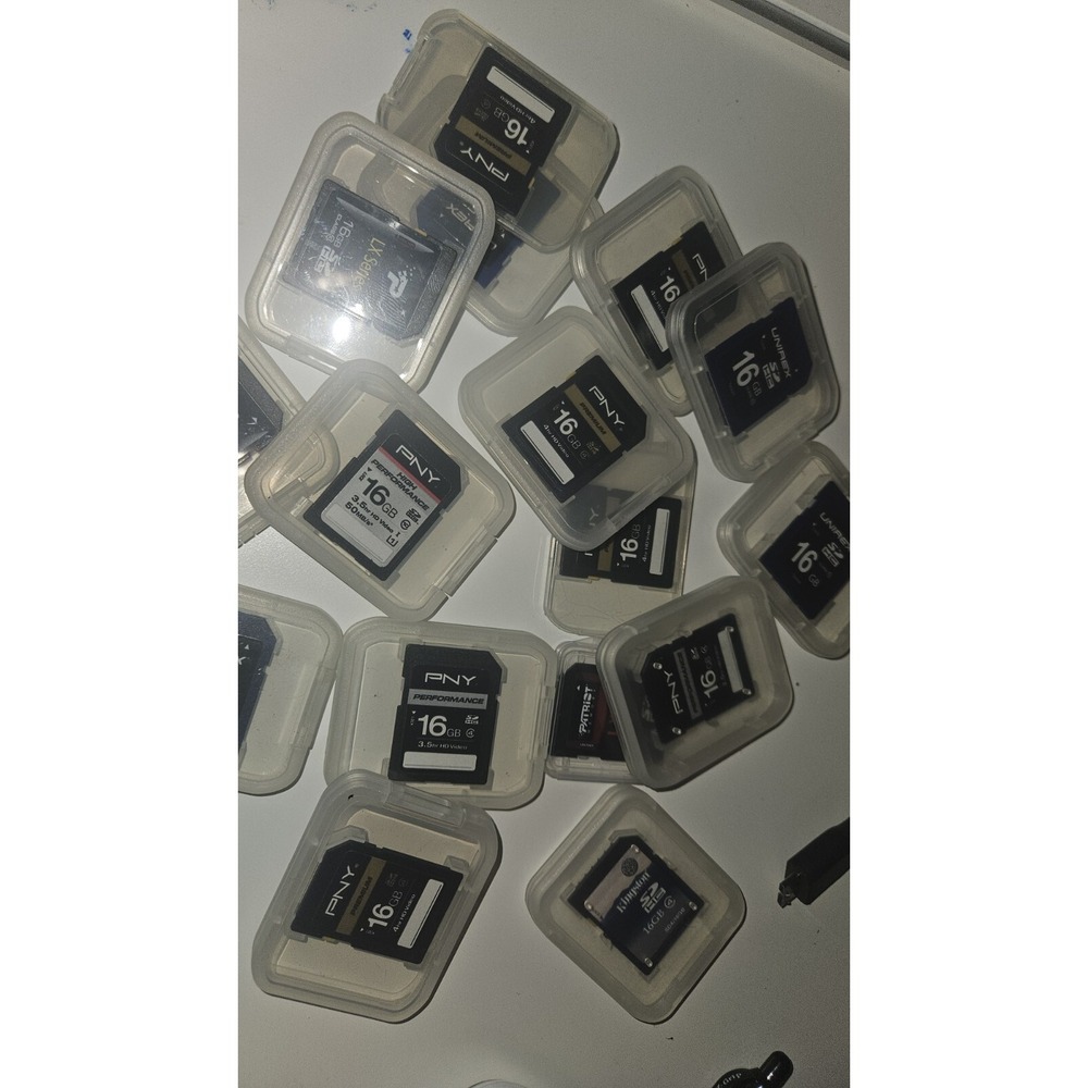 set of 4 Random 16GB SDHC Secure Digital Memory Card SD digital camera